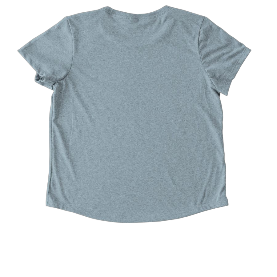 I Like You Blue Allmade Eco Triblend Women’s Scoop Neck Tee - Back